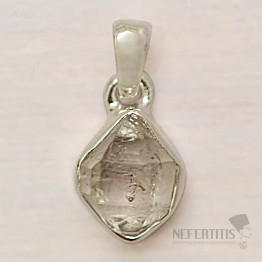 Herkimer diamond pendant silver Ag 925 LOT190