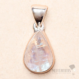 Moonstone rainbow cut pendant silver Ag 925 P1910