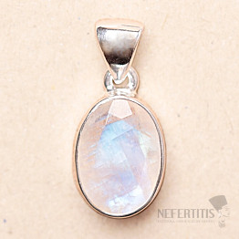 Mondstein-Anhänger im Regenbogenschliff, Silber Ag 925 P1917