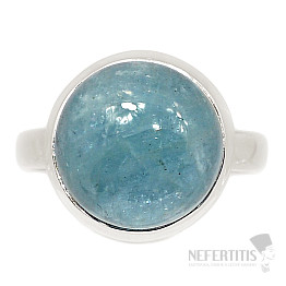 Akvamarín prsteň striebro Ag 925 R1928