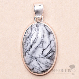 Pinolith-Anhänger Silber Ag 925 P195