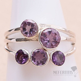 Amethystschliffring Silber Ag 925 KO195