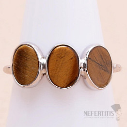 Tiger eye ring silver Ag 925 KO196