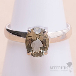 Grüner Amethyst - Prasiolith Ring Silber Ag 925 KO197