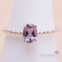 Amethyst cut ring silver Ag 925 KO198