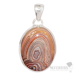 Agate lacy Laguna Lace pendant silver Ag 925 P1981