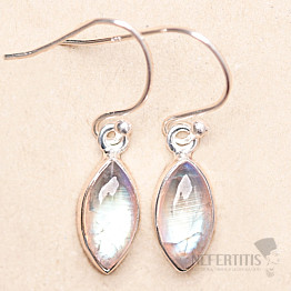 Měsíční kámen duhový náušnice stříbro Ag 925 LOT2