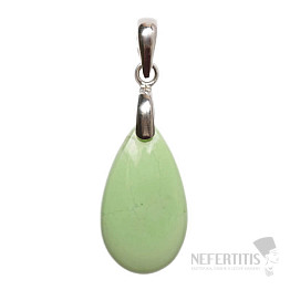 Chrysoprase Lemon pendant silver Ag 925 no. 2