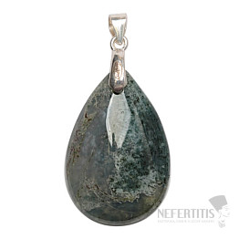 Moss agate pendant silver Ag 925 no. 2