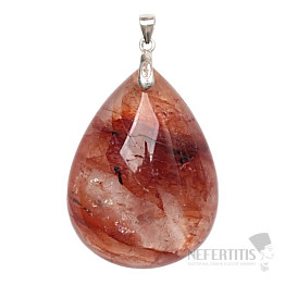 Hämatit-Anhänger (Hämatit im Kristall) Silber Ag 925 Nr. 2