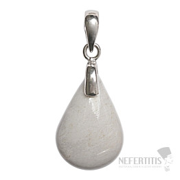Scolecite white pendant silver Ag 925 no. 2