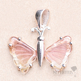 Turmalin-Schmetterlingsanhänger Silber Ag 925 LOT2