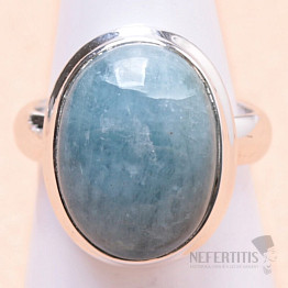 Akvamarín prsten stříbro Ag 925 LOT20