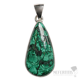 Malachit přívěsek stříbro Ag 925 P20