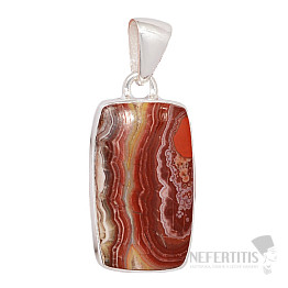 Agate lacy Laguna Lace pendant silver Ag 925 P2052