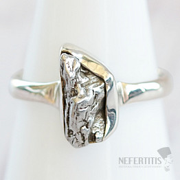 Meteorite Campo del Cielo ring silver Ag 925 R2081