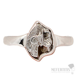 Meteorit Campo del Cielo prsten stříbro Ag 925 R2087