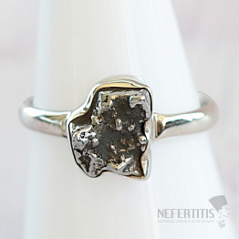 Meteorite Campo del Cielo ring silver Ag 925 R2090