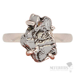 Meteorit Campo del Cielo prsteň striebro Ag 925 R2111