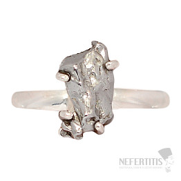 Meteorite Campo del Cielo ring silver Ag 925 R2117