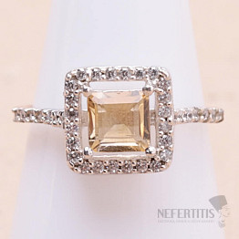 Ring mit Citrinschliff, Silber Ag 925 KO214
