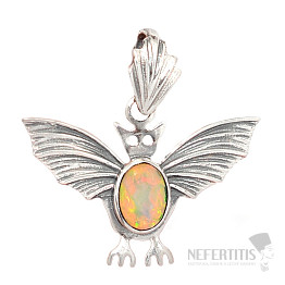 Designer pendant Ethiopian opal silver Ag 925 P2157