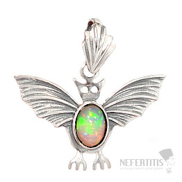 Designer pendant Ethiopian opal silver Ag 925 P2166