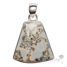 Indonesian jasper Malingano pendant silver Ag 925 P218