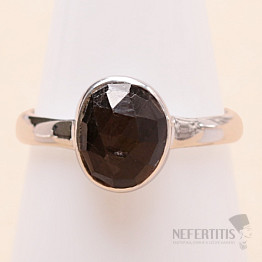 Zawadi gold sapphire ring silver Ag 925 R219