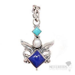 Dizajnový prívesok Lapis Lazuli striebro Ag 925 P2194