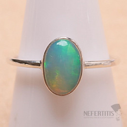 Opál etiópsky prsteň striebro Ag 925 R2234