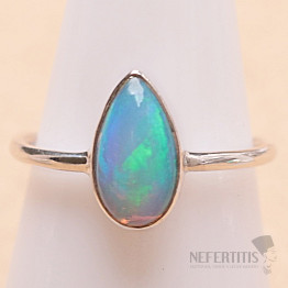 Opál etiopský prsten stříbro Ag 925 R2235