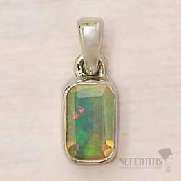 Opal-Anhänger im äthiopischen Schliff, Silber Ag 925 P2244
