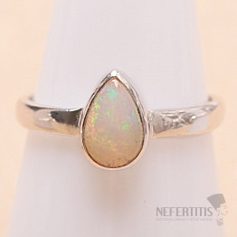 Ethiopian opal ring silver Ag 925 R2244