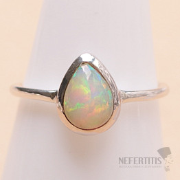 Opál etiópsky prsteň striebro Ag 925 R2289