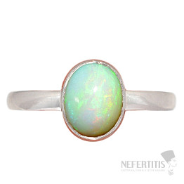 Ethiopian opal ring silver Ag 925 R2314