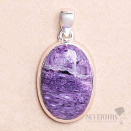 Charoite pendant silver Ag 925 P2317
