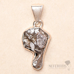 Meteorite Campo del Cielo pendant silver Ag 925 P2338
