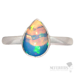 Opál etiopský prsten stříbro Ag 925 R2338