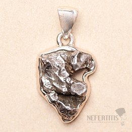 Meteorit Campo del Cielo přívěsek stříbro Ag 925 P2340