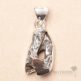 Meteorit Campo del Cielo přívěsek stříbro Ag 925 P2342