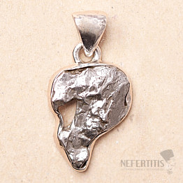 Meteorit Campo del Cielo přívěsek stříbro Ag 925 P2344