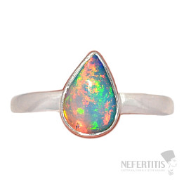 Opál etiopský prsten stříbro Ag 925 R2360