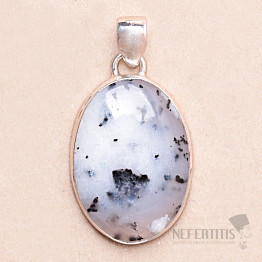 Opal dendritischer Anhänger Silber Ag 925 23689