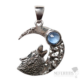 Designer pendant iolite silver Ag 925 P238