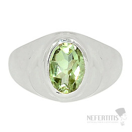 Grüner Amethyst - Prasiolith Ring Silber Ag 925 R2383