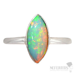 Ethiopian opal ring silver Ag 925 R2396