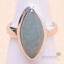 Akvamarín prsten stříbro Ag 925 LOT24