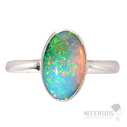 Ethiopian opal ring silver Ag 925 R2403
