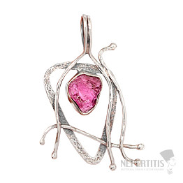 Designer pendant tourmaline pink silver Ag 925 P2406